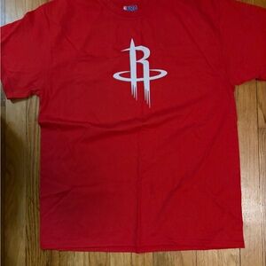 NBA Houston Rockets Red Tee with White Logo